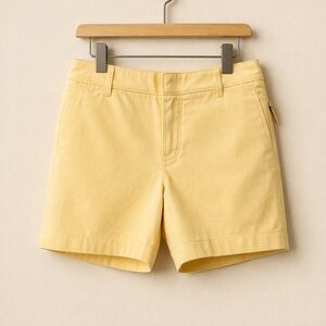 NWT Talbots Perfect Shorts 7" Size 10 Yellow